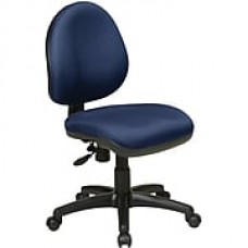 Office Star WorkSmart Plastic Computer and Desk Office Chair, Armless, Navy (DH3400-225)