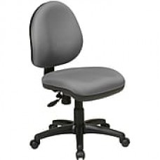 Office Star WorkSmart Plastic Computer and Desk Office Chair, Armless, Gray (DH3400-226)