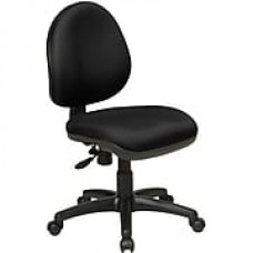 Office Star WorkSmart Plastic Computer and Desk Office Chair, Armless, Black (DH3400-231)