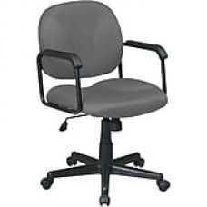 Office Star WorkSmart Fabric Executive Office Chair, Fixed Arms, Gray (EX3301-226)