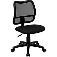 Flash Furniture Fabric Computer and Desk Office Chair, Armless, Black (WLA277BK)