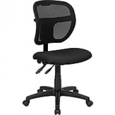 Flash Furniture Fabric Computer and Desk Office Chair, Armless, Black (WLA7671SYGBK)