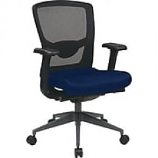 Office Star Proline II Fabric Executive Office Chair, Adjustable Arms, Blue (511343AT-225)