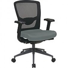 Office Star Proline II Fabric Executive Office Chair, Adjustable Arms, Gray (511343AT-226)