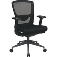 Office Star Proline II Fabric Executive Office Chair, Adjustable Arms, Black (511343AT-231)