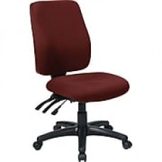 Office Star WorkSmart Fabric Computer and Desk Office Chair, Armless, Red (33340-227)