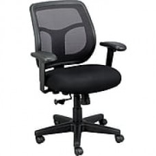 Eurotech Seating Fabric Computer and Desk Office Chair, Basis Onyx, Adjustable Arm (MT9400BAS-ONYX)