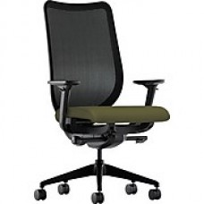 basyx by HON Nucleus Fabric Executive Office Chair, Adjustable Arms, Olivine (HONN103CU82)