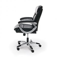 Essentials by OFM Executive Office Chair, Black with Silver Frame, (ESS-6020)