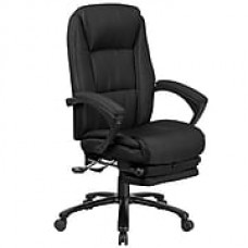 Flash Furniture High Back Fabric Executive Reclining Swivel Office Chair with Comfort Coil Seat Springs (BT90288HBK)