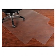 Mammoth Office Products® PVC Chair Mat For Hard Floors, 45" x 53", Clear