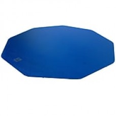 Floortex 9Mat 39''x38'' Polycarbonate Chair Mat for Carpet & Hard Floor, Circular, Cobalt Blue (FC111001009RBL)