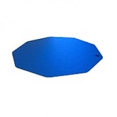 Floortex 9Mat 39''x38'' Polycarbonate Chair Mat for Hard Floor, Circular, Cobalt Blue (FC121001009RBL)