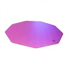 Floortex 9Mat 39''x38'' Polycarbonate Chair Mat for Hard Floor, Circular, Cerise Pink (FC121001009RC)