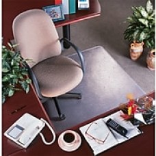 deflect-o® RollaMat™ Chair Mat For Medium Pile Carpeting, Clear, 48"L x 36"W