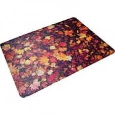 Floortex Autumn Leaves 48''x36'' Polycarbonate Chair Mat for Hard Floor, Rectangular (229220ECAL)