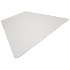 Mammoth Office Products PVC Chair Mat for Medium Pile Carpet Triangular, 46"W x 60"L (V4660TMP)