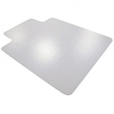 Mammoth Office Products PVC Chair Mat for Standard Pile Carpet Rectangular with Lip, 46"W x 60"L (V4660LSP)