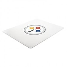 Deflecto Pittsburgh Steelers EconoMat® 45" x 53" Rectangle Low Pile Chair Mat (NFL11242PITCOM)