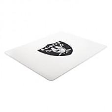 Deflecto Oakland Raiders SuperMat 45" x 53" Rectangle Medium Pile Chair Mat (NFL14242OAKCOM)