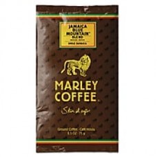 Marley Coffee® Fractional Packs, Jamaica Blue Mountain® Blend, 2.5 oz, 18/Box (495-500-0-1810)