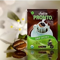 FUERTE® Pronto® Aria™ Drip Bag Organic Arabica Coffee, Mocha Java, Pack of 18 (PAM-52)