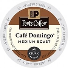 Peet's Coffee® Café Domingo Coffee, Keurig® K-Cup® Pods, Medium Roast, 22/Box (6543)