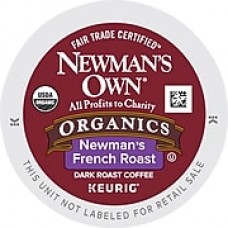 Newman's Own® Organics French Roast Coffee, Keurig® K-Cup® Pods, Dark Roast, 24/Box (35339)