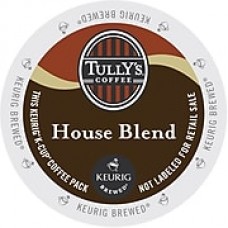 Tully's® House Blend Coffee, Keurig® K-Cup® Pods, Medium Roast, 96/Carton (700287)