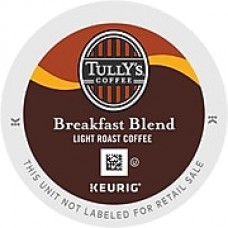 Tully's® Breakfast Blend Coffee, Keurig® K-Cup® Pods, Light Roast, 24/Box (192719)