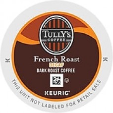 Tully's® French Roast Decaf Coffee, Keurig® K-Cup® Pods, Dark Roast, Decaffeinated, 24/Box (GMT192419)