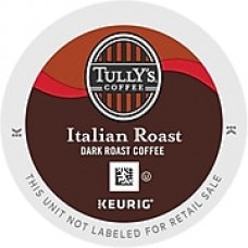 Tully's Coffee® Italian Roast Coffee K-Cups®, Italian Roast, 96/Carton (193019)