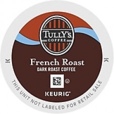 Tully's® French Roast Coffee, Keurig® K-Cup® Pods, Dark Roast, 24/Box (192169)