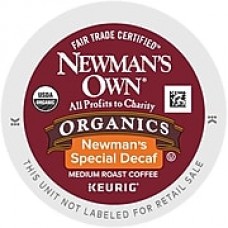 Newman's Own® Organics Decaf Coffee, Keurig® K-Cup® Pods, Medium Roast, Decaffeinated, 24/Box (4051)