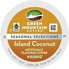 Green Mountain® Island Coconut Coffee, Keurig® K-Cup® Pods, Light Roast, 24/Box (GMT6720)