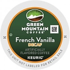 Green Mountain® French Vanilla Decaf Coffee, Keurig® K-Cup® Pods, Light Roast, Decaffeinated, 24/Box (4048)