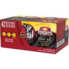 Folgers® Black Silk Coffee, 1.4 oz. Fraction Pack, 42/Case