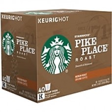 Starbucks® Pike's Place Coffee, Keurig® K-Cup® Pods, Medium Roast, 40/Box (353578)