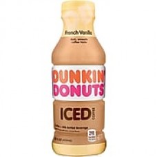 Dunkin' Donuts Iced Coffee, French Vanilla, 13.7 Oz., 12 Count