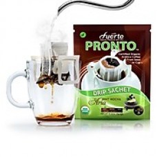 FUERTE® Pronto® Aria™ Drip Bag Organic Arabica Coffee, Mocha Java, Pack of 36 (PAM-52B)