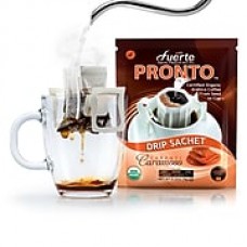 FUERTE® Pronto® Caramoso™ Drip Bag Organic Arabica Coffee, Natural Caramel Flavor, Pack of 36 (PCC-01B)