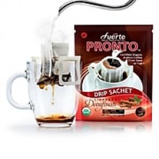 FUERTE® Pronto® Decaffeinati™ Drip Bag Organic Arabica Coffee, Natural Cinnamon Flavor Decaf, Pack of 36 (PDC-11B)