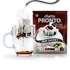 FUERTE® Pronto® Drip Bag Organic Arabica Coffee, French Roast, Pack of 36 (PFR-18B)