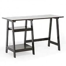 Baxton Studio Mott Wood Small Modern Desk, Dark Brown