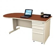 Marvel® Zapf® 72" x 30" Laminate Teachers Conference Desk; Collectors Cherry