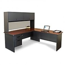 Marvel® Pronto® 72" x 78" Laminate Desk W/Return; Chalk