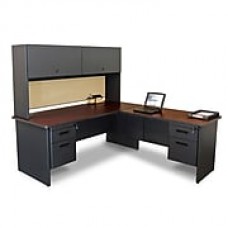 Marvel® Pronto® 72" x 78" Laminate Desk W/Return & Pedestal; Beryl