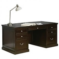 Kathy Ireland Home by Martin Fulton Hardwood Solid and Veneer Executive Desk