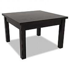 Alera® Valencia Series 23 5/8" Rectangle Occasional Table, Black