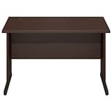 Bush Business Westfield Elite 48W x 30D C-Leg Desk, Mocha Cherry, Installed